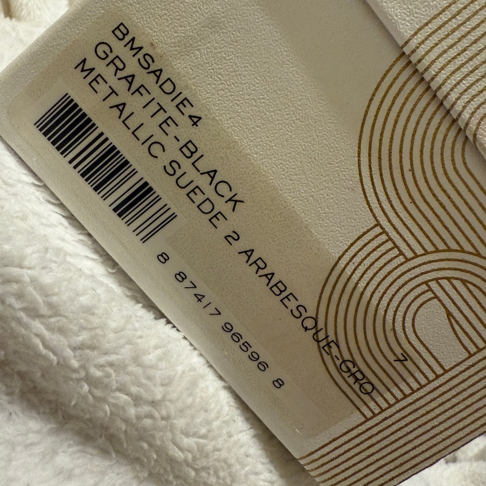 belle by sigerson Morrison Black metallic brocade size 7 Flats NWT - Picture 3 of 12